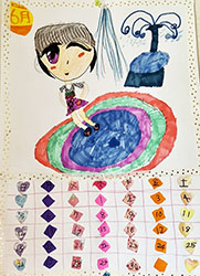 誕生日のカレンダー