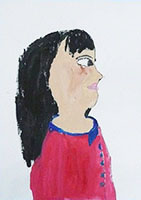 横顔の絵