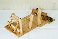 木で作るオブジェ